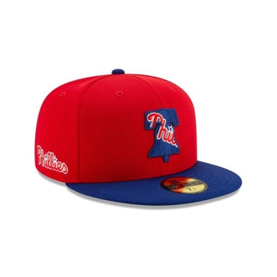 Philadelphia Phillies Gorra | New Era MLB Batting Practice 59fifty Fitted Cap Mexico - Rojos
